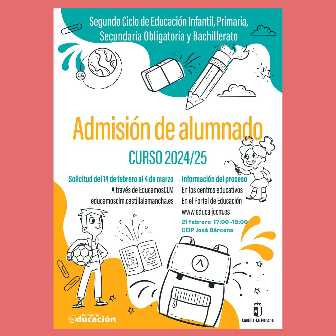 BarcenaCeip's tweet photo. Mañana 21 de febrero os esperamos en el @BarcenaCeip  en nuestra jornada de puertas abiertas. De 17 h. 19 h. https://t.co/4sk8XeuFYz