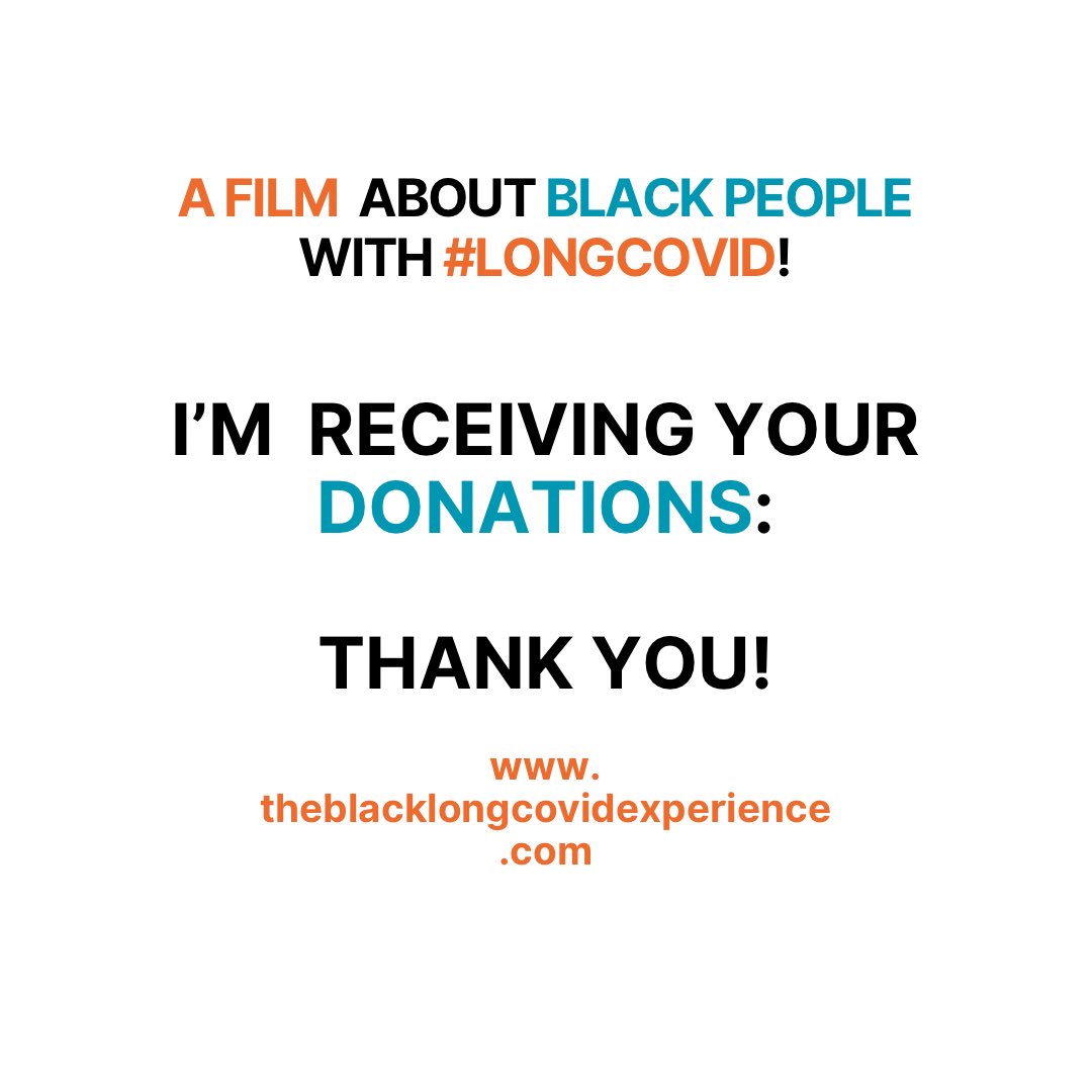 chiluvs1's tweet photo. Thank you to those who have given today! Means so much to me.
Let me know if you need a reminder to donate if you can’t donate today.
#longcovid #mecfs #bipoc #blackpeople https://t.co/r6FuZsl2Dz