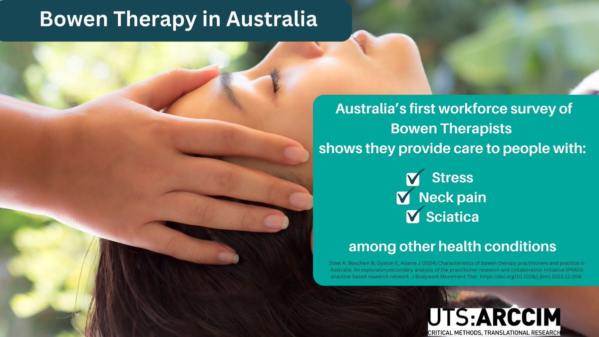 This study explores Bowen Therapy in Australia, showcasing a variety of assessment tools and manual therapy techniques. ➡️ buff.ly/3OQD0mt BT practitioners focus on helping clients with stress, neck pain, and sciatica. #BowenTherapy #Healthcare