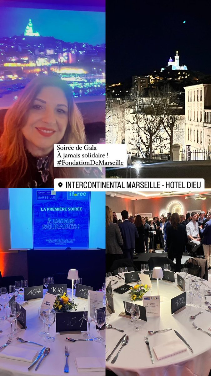 Une magnifique Soirée de Gala à l’initiative de <a href="/MLaureGuidi/">Marie Laure Guidi</a> Présidente de la #FondationDeMarseille et <a href="/DenisLiotta/">Denis Liotta ⭐️</a> Président de #iForce 
✅ 5 projets présentés 
✅ 5 associations récompensées
✅ De nombreux mécènes 
#solidarité #cohésion #dignité