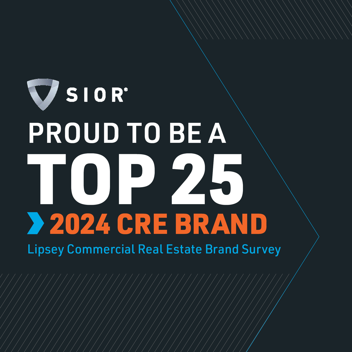 Drumroll, please... SIOR Global has secured an impressive #17 spot in Lipsey's Top 25 #CRE Brand Survey! We're proud to witness the unwavering influence of the #SIOR brand in our industry &amp; honored to share the spotlight with other esteemed CRE leaders. 

hubs.ly/Q02lJPG_0