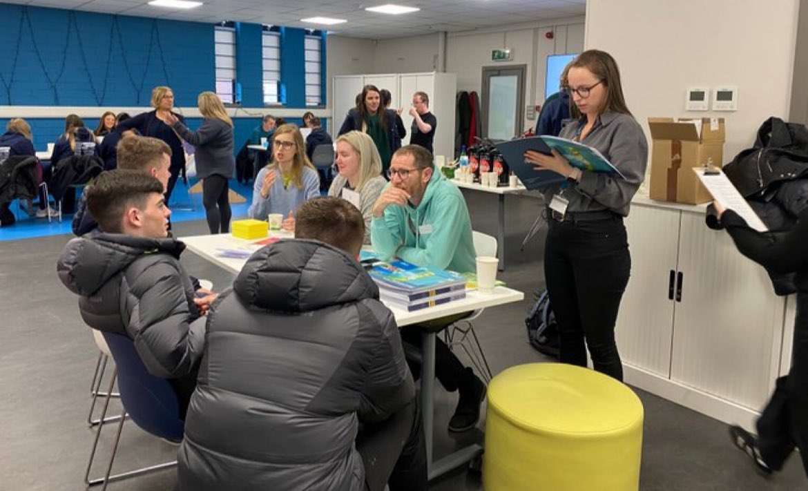 tudublinaccess's tweet photo. Delighted to work alongside @AccessTCD in @tcdunit18 as part of #CareerCafé
We ❤️nothing more than to sit with students, talk with them about their goals &amp; aspirations while planting the seed of 3rd level education 🌱📚over 60 TY students @RingsendC @westlandrow1977 a fab day! https://t.co/k2qPe5XDoq