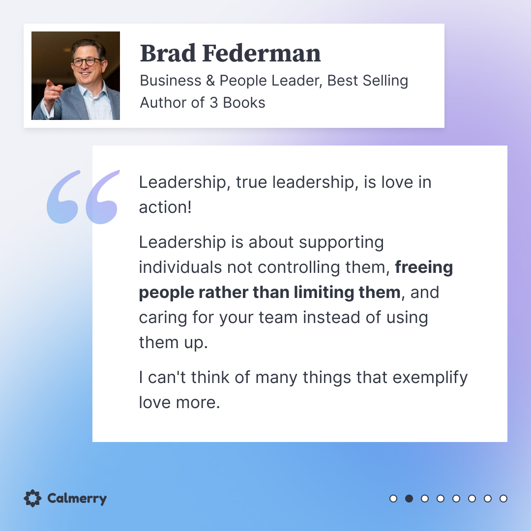 Calmerry_com's tweet photo. Happy #LeadershipDay!

Today, we're sharing 7 powerful perspectives from Calmerry's friends and visionaries on what it means to guide, inspire, care, and uplift. 💙

What does good leadership mean to you? https://t.co/5BTDgagwGw