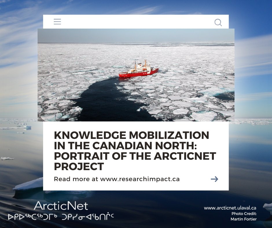 🧠 Discover ArcticNet's commitment to knowledge mobilization in the Canadian North through Research Impact Canada's captivating article. Follow the link to explore the depths of ArcticNet's impact! 🔎 bit.ly/42LGV9H