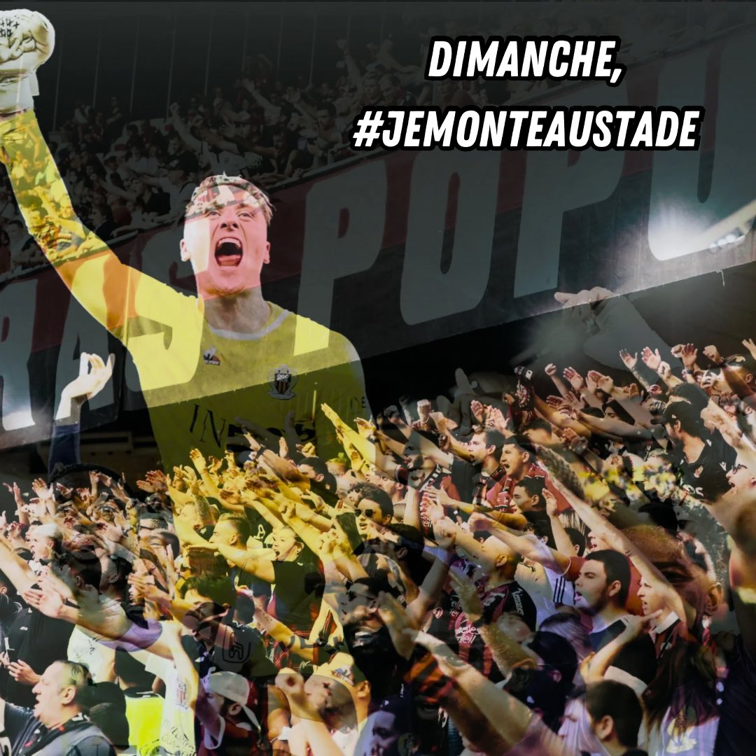 Dans l'opération #jemonteaustade, 2 places à gagner, tirage au sort vendredi soir ! Un petit retweet pour rentrer dans le concours ! 🔴⚫#OGCNice