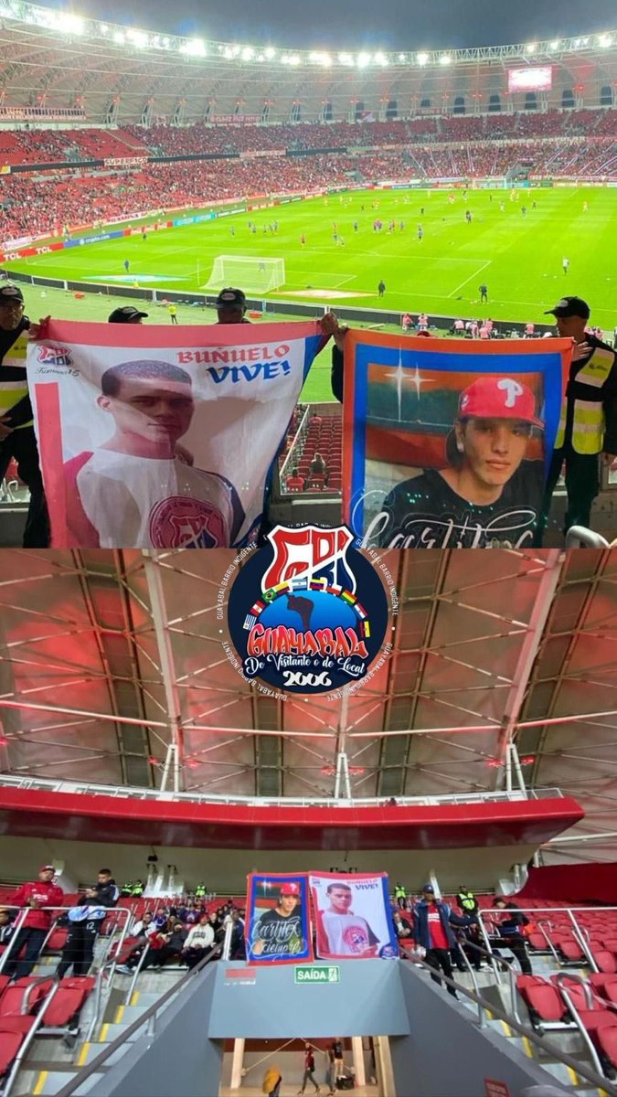 2006Guayabal's tweet photo. Estadio Beira rio, 2023.
LA BANDA DE TODAX LAX CANCHAX.
#brasil #barrabrava #hinchas https://t.co/dMYz9FKTQB
