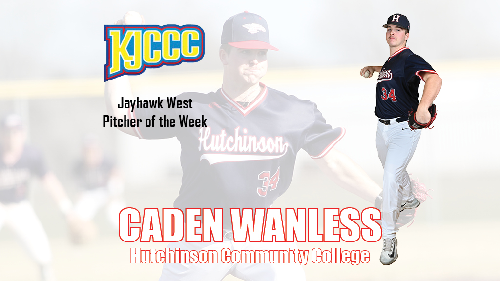 Congratulations to Caden Wanless, this week's Jayhawk West Pitcher of the Week. Release: hutchinson.prestosports.com/sports/bsb/202… #BreatheFire