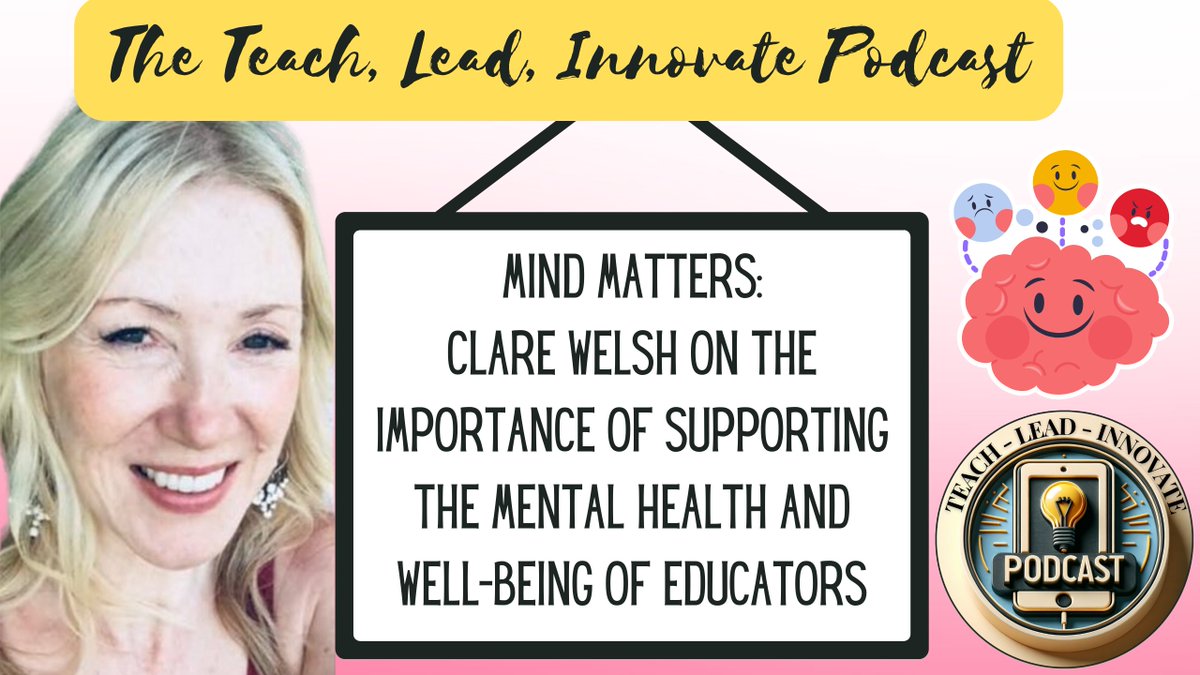 Video Podcast Link: bit.ly/49kfneg Join me this week as I interview Clare Welsh, our first international guest on the Teach-Lead-Innovate Podcast, who is a cognitive behavioral hypnotherapist and mindset coach who specializes in helping educators with anxiety, burnout,…