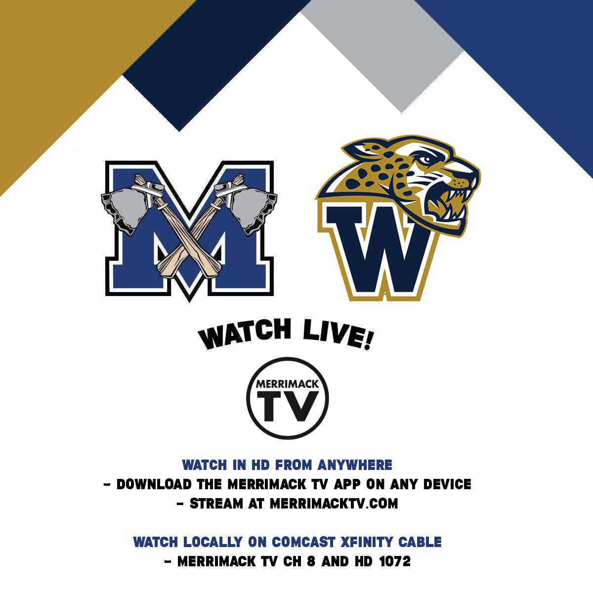 Live! Tonight! Beginning at 6:30PM watch <a href="/TomahawksMHS/">MHS Athletics</a>  vs <a href="/WindhamAthletic/">Windham Athletics</a> Boys Varsity Basketball on the Merrimack TV app available in your devices app store!

Also avail locally on XFINITY Ch 8 and HD1072 and online at merrimacktv.com

🏀🔥 <a href="/nhsportspage/">NH Sports Page.com</a> <a href="/NHIAA_LOA/">NHIAA</a>