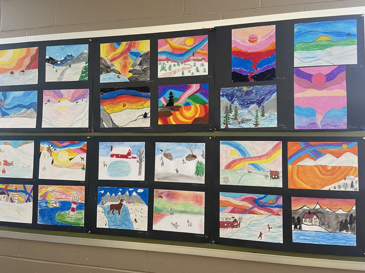 Winter landscape by SRB students.