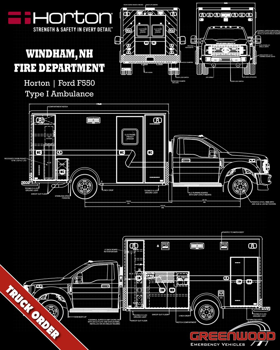 Fall River EMS – Wheeled Coach / Ford F550 Type I Ambulance – Greenwood  Emergency Vehicles, LLC