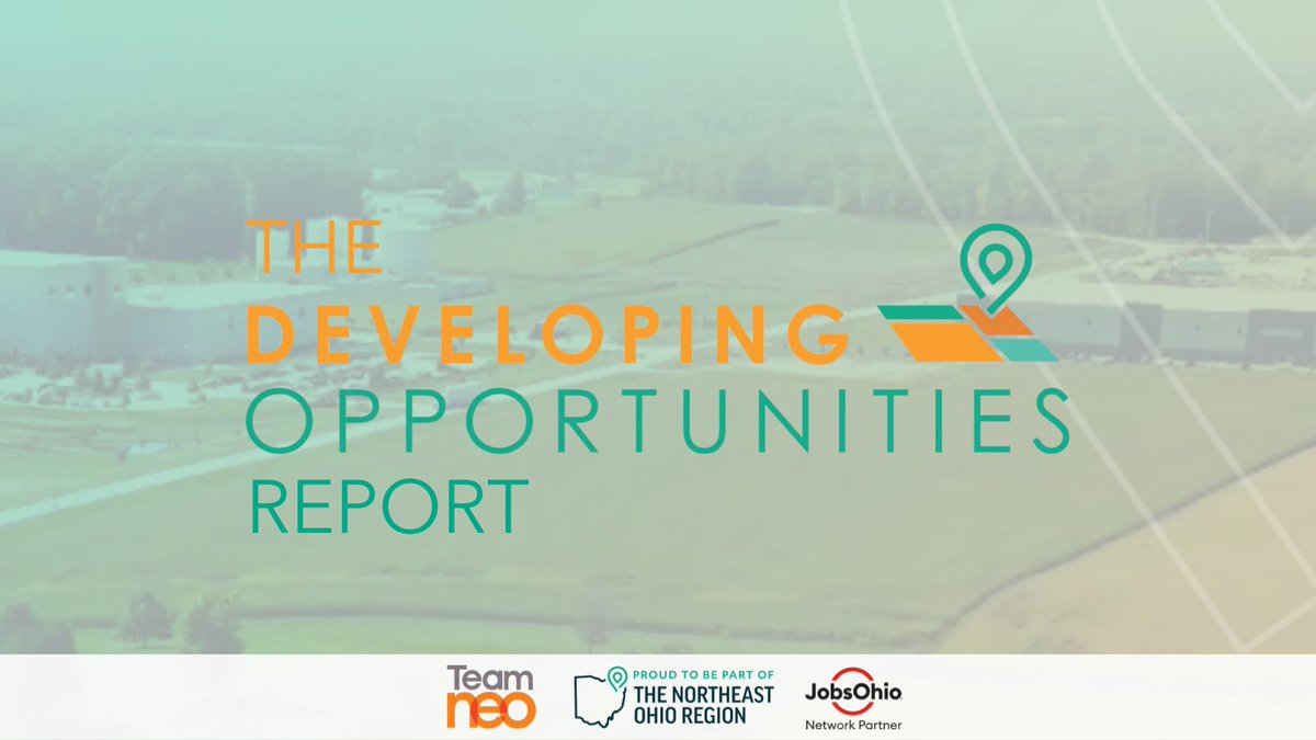 The Developing Opportunities report is a vital call to action to address the supply-demand imbalance of readily available site locations in the #northeastohioregion. 

Download the Report to Learn More: bit.ly/3UvKgHX 

#NEOhio #TeamNEO #EconDev #vibranteconomy #VEI