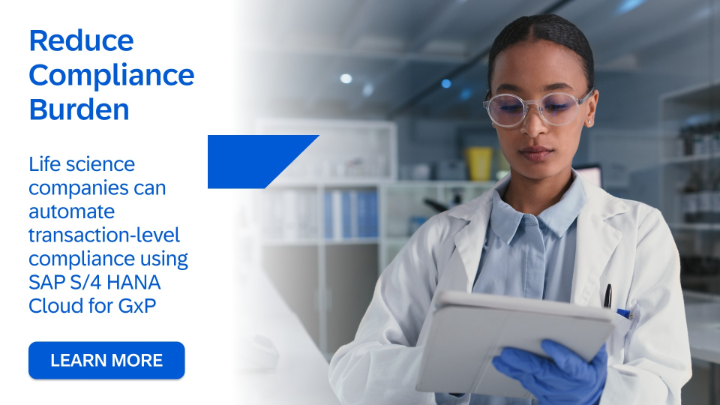 AndreaKaufmann's tweet photo. Keeping up with FDA, EMA and global GxP guidelines is not easy. SAP S/4 HANA Cloud for GxP is an agile, flexible cloud solution designed to fuel growth in your life sciences company while ensuring compliance with FDA 21 CFR Part 11, EU GMP Annex 11. https://t.co/PSZZ2nqsNM https://t.co/th88s8XvEB
