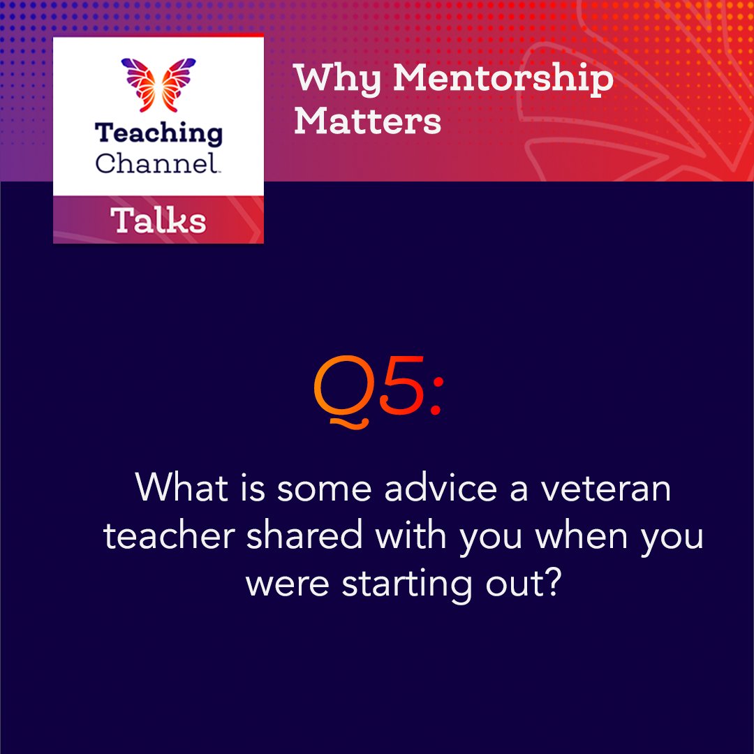 TeachingChannel's tweet image. Q5 is up! 

#TeachingChannelTalks