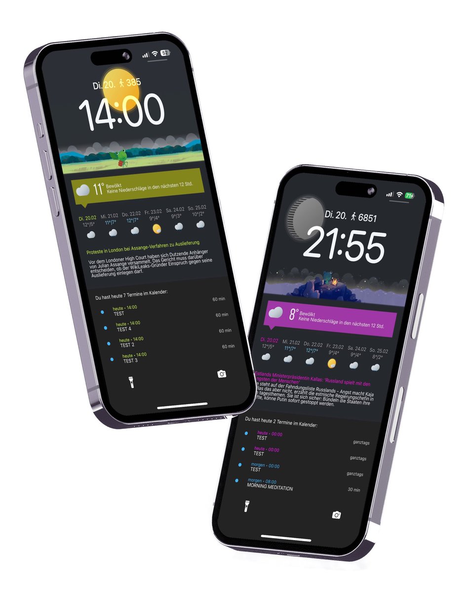 af0erster31's tweet image. …day and night Version with adaptive text color 💚💜

#HTMLSandbox 
 @thewaytozion @kleinmone @Attairdu57slm 
Mockup By @mizframa 
 #INNOVATION