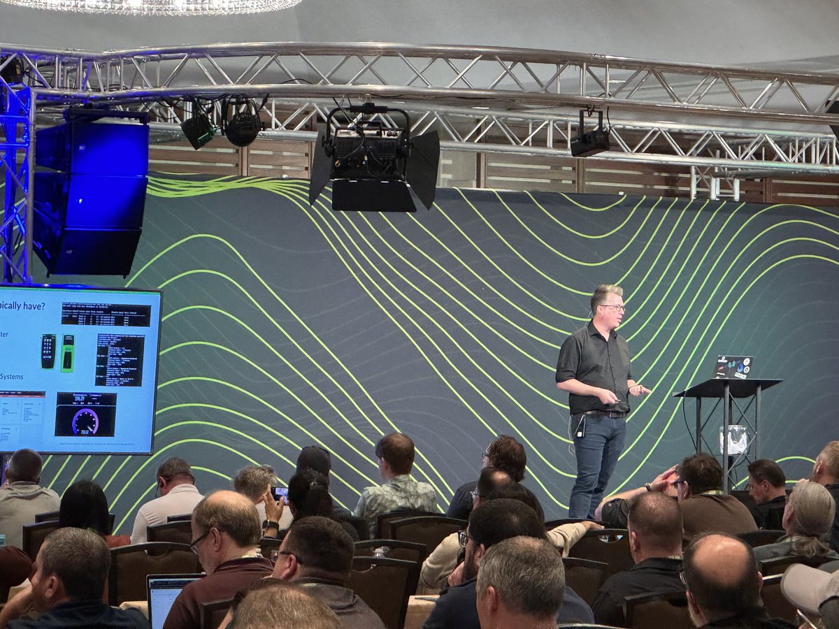 malief46's tweet photo. @Stephen__Cooper talking about Wi-Fi tools and unique vendor tools, #ML #DataScience and how that can help reduce the tickets, proactively handle issues and reduce trucks rolls. 

#wlpc #mistAI https://t.co/NgGYMwDnxY