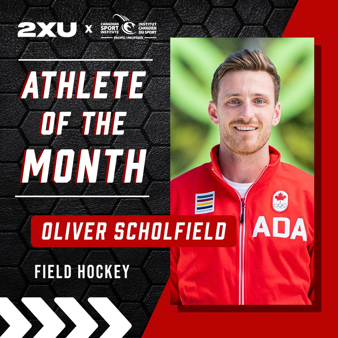 Congratulations to this month's 2XU athlete of the month, Oliver Scholfield from @FieldHockeyCan Find out more about Oliver, including his favourite sport memory, his passion about climate change, and his top Drake track! csipacific.ca/athletes/athle…