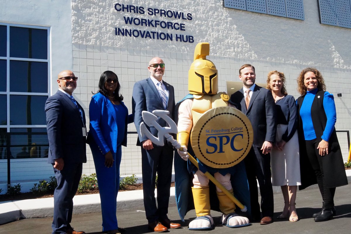 spcnews's tweet image. We were thrilled to unveil the Chris Sprowls Workforce Innovation Hub at the SPC Tarpon Springs Campus earlier today and can't wait to see the impact it has on the community!

Thank you to everyone who has supported this amazing endeavor, especially Chris Sprowls and his family.