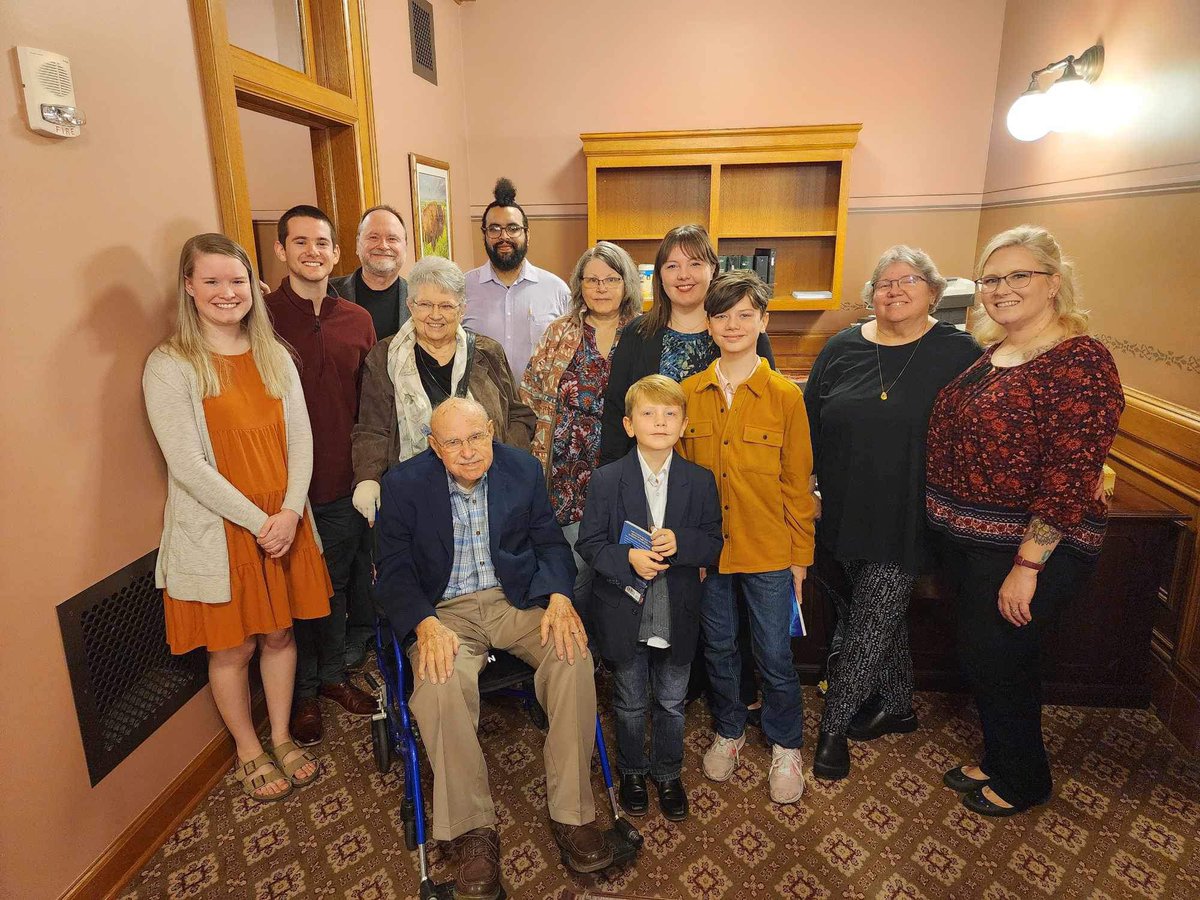 TobiasForKansas's tweet photo. Today, I had the privilege of honoring Al &amp; Sandra Ward, owner of the famous Taco Al’s, on the House floor. They been in business for over 60 years and served our community well! #ksleg https://t.co/CupG2dZY7h