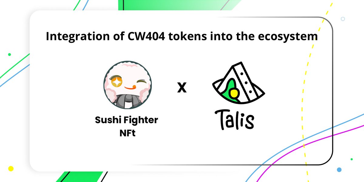 ProtocolTalis's tweet image. The first CW404 NFT is coming to @ProtocolTalis thanks to @SushiFighterNFT !

CW404 (ERC404) is built by @dojo_swap to bring the next level of innovation into @Injective_.

We have worked together with the Dojo Swap team to integrate CW404 tokens into your Marketplace! 

Listing…