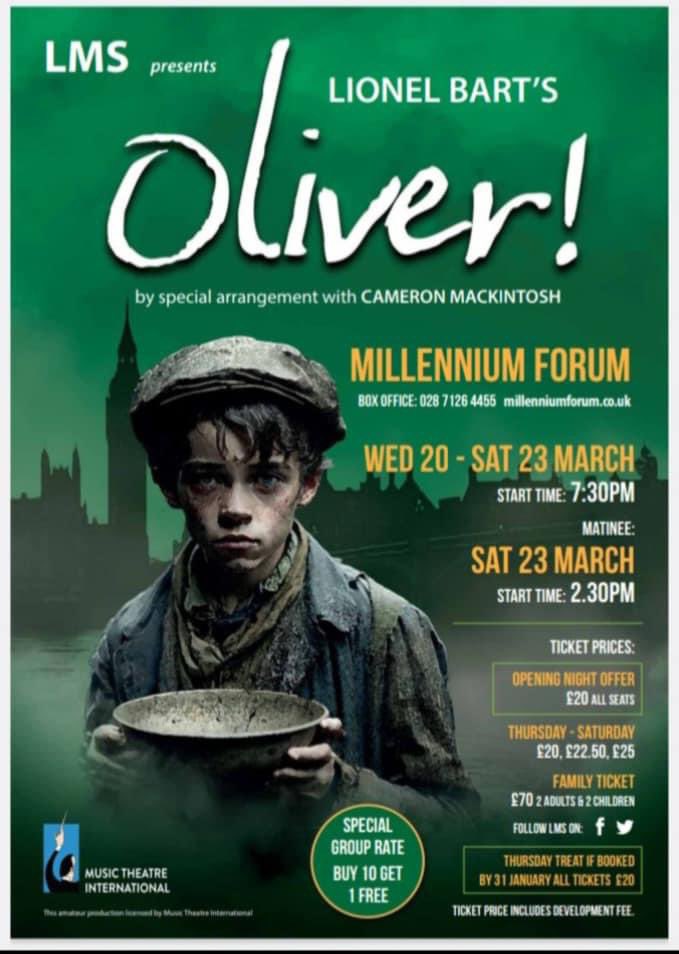 ⭐️ Congratulations to our TY student Shelley Diamond who is taking part in this year’s LMS Musical Society’s production of Oliver! What a talent!#WeareDonegalETB