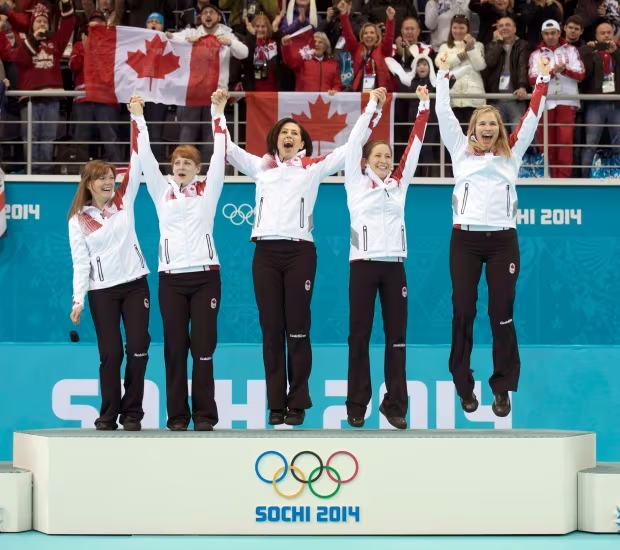 FromTheHack's tweet photo. Ten years ago today... Olympic champs - @jjonescurl, @LKLawes, @JillOfficer, @02ginger, @kirstenwall3 https://t.co/i9Z2RL7rOv