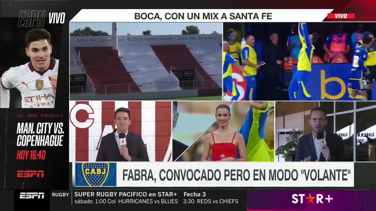 #AHORA - En #SportsCenter, con @chubonelli, palpitamos Unión vs. Boca junto a @MarianoFusco2 y @EmilianoRaddi. 📺 #ESPNenStarPlus