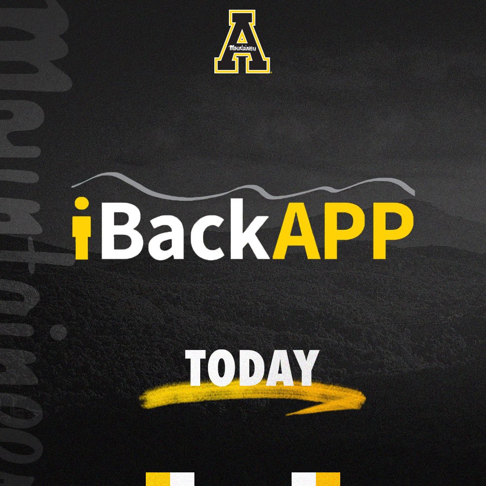 It’s #iBackAPP Day! Celebrate App State by giving a gift, wearing your black and gold, and sharing why you back App. GIVE: appstatesports.com/ibackapp #GoApp