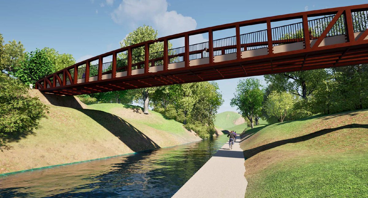 The Chesterfield Canal Trust is delighted to announce that it has appointed O’Brien Contractors Ltd. to construct and install a new bridge for pedestrians and cyclists over the soon to be restored route of the canal at Staveley.
tinyurl.com/2s3vvema