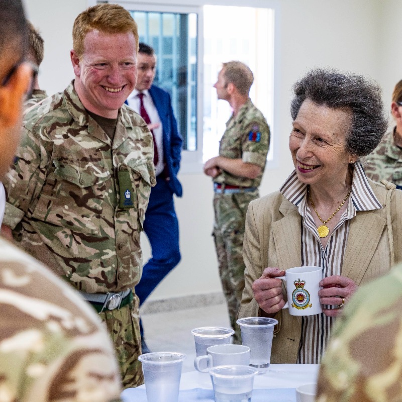 RoyalFamily's tweet photo. During a recent visit to Dubai, The Princess Royal...

✈️ opened the new Donnelly Lines facilities at Al-Minhad Air Base;

💬 attended a Women in Shipping and Trading Conference Panel Discussion and visited Jebel Ali Port;

⛵ met volunteers at Dubai Offshore Sailing Club.