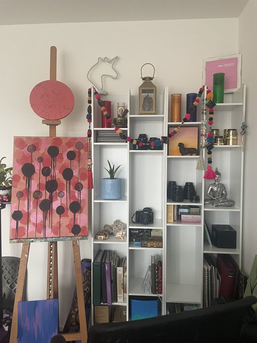 Good morning! Just a quick art studio mess update + the state of the homemade planters.  I&rsquo;ve been working