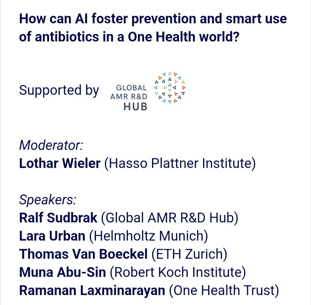 Today in Basel, 4pm, @GlobalAMRHub! @HelmholtzMunich @helmholtz_ai @CompHealthMuc @helmholtz_de @helmholtz_en @TU_Muenchen @CGH_TUM @OHP_ger @AllianceBEAM @NCCR_AntiResist @JPIAMR @eccmid