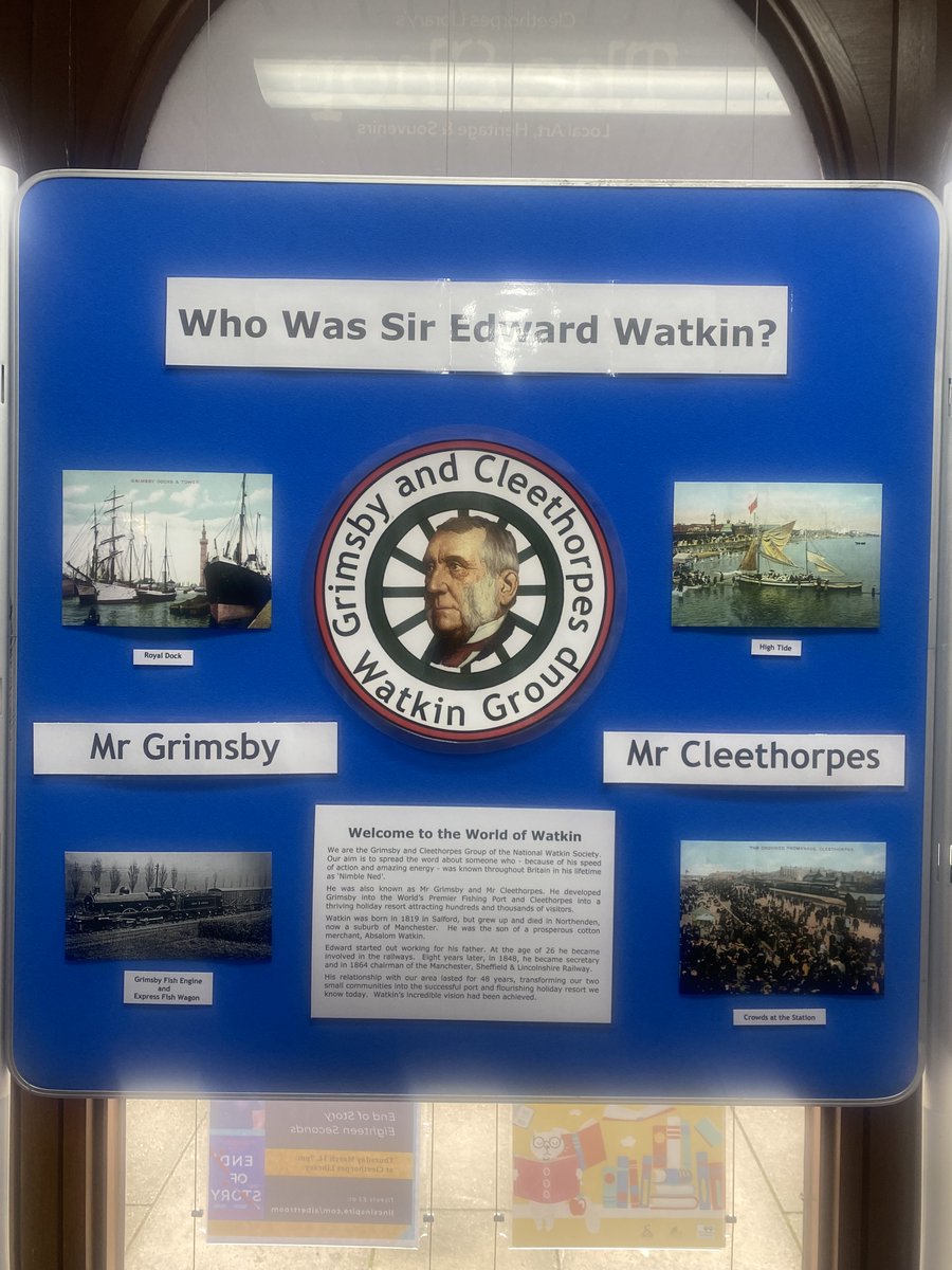 If your in #Cleethorpes over the next two weeks then take a trip over to the library to view the exhibition created by the local #Watkin group volunteers. @LincsInspire @DiscoverNEL #Grimsby On until the 16th March discovernortheastlincolnshire.co.uk/event/exhibiti…