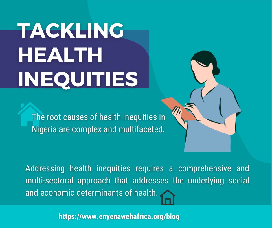 ✨ Addressing health inequalities is pivotal for a healthier future!  From access to resources to quality of care, we unveil the challenges and offer insights on bridging the gap.

enyenawehafrica.org/post/tackling-…

#HealthEquity #NigeriaHealthcare #Disparities