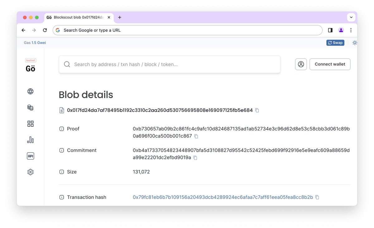 The blobs are coming, to Blockscout too!
 
#eip4844 #DencunUpgrade #Dencun