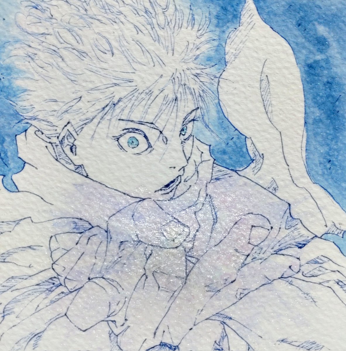 虚式「茈」 #ファンアート #虚式茈 #虚式紫 #五条悟 #呪術廻戦