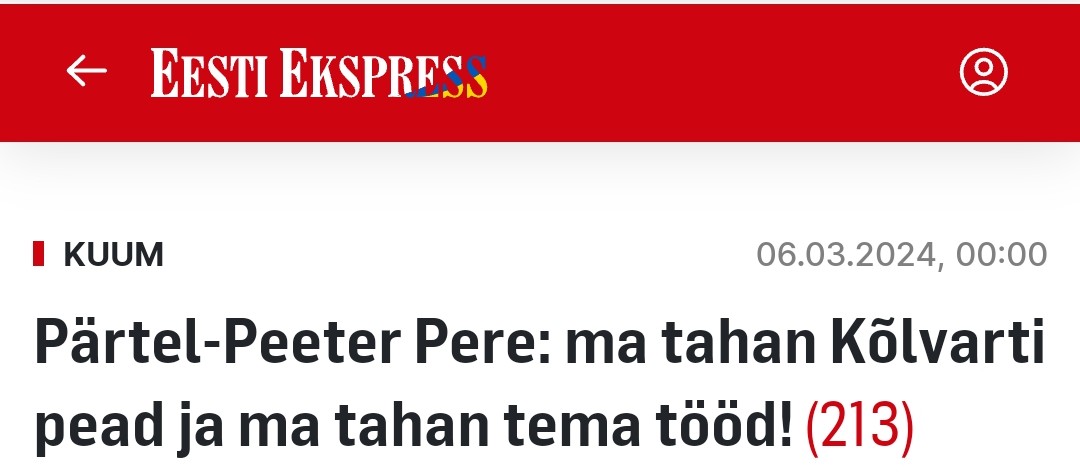 Et siis tahab nii pead kui jobi? 😏