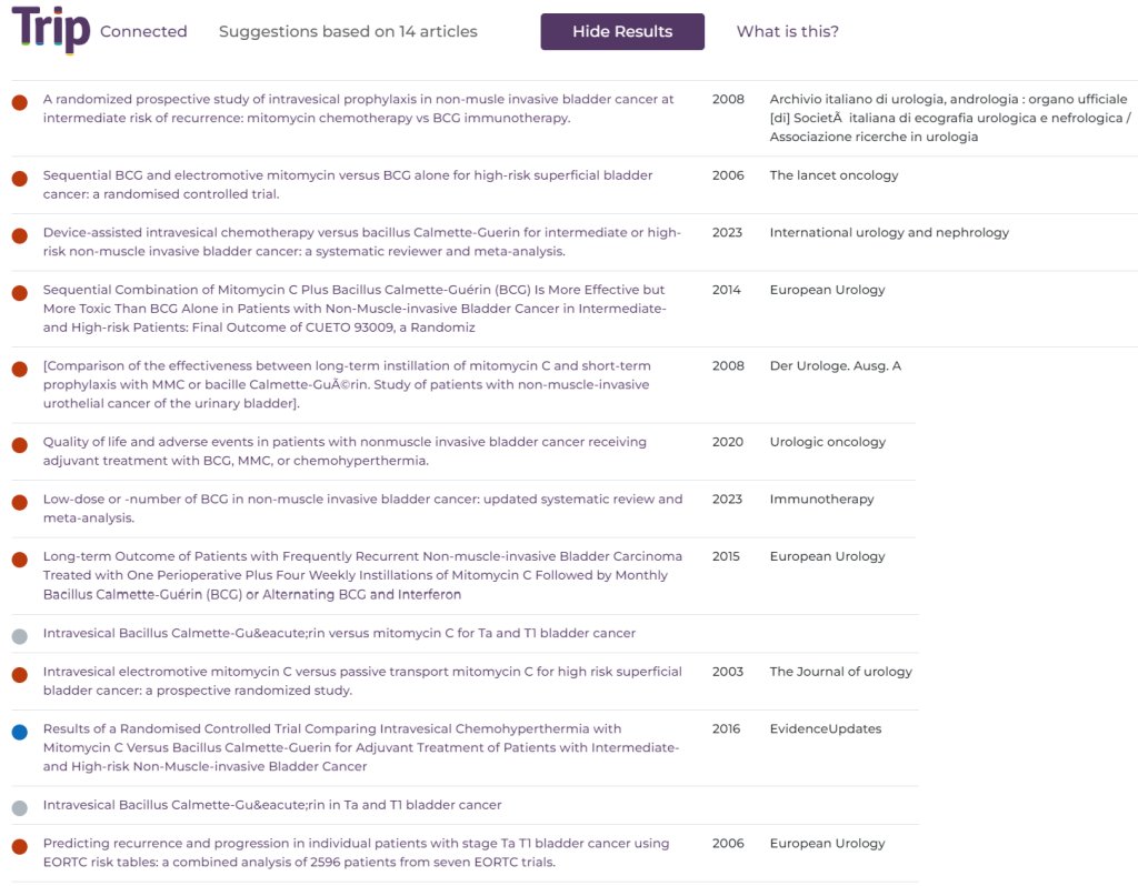 EMDA MMC – an example search for a Trip Rapid Review. Showing the use of Advanced Search and Connected Articles. Both are really powerful features to speed up reviews! blog.tripdatabase.com/2024/03/06/emd…