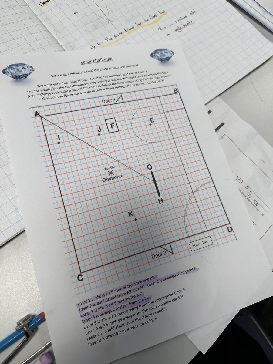 Excellent work from 10LJS using their skills to work out a way of stealing the “Loci diamond”! 💎 @WhitmoreHigh @WhitmoreHighY10