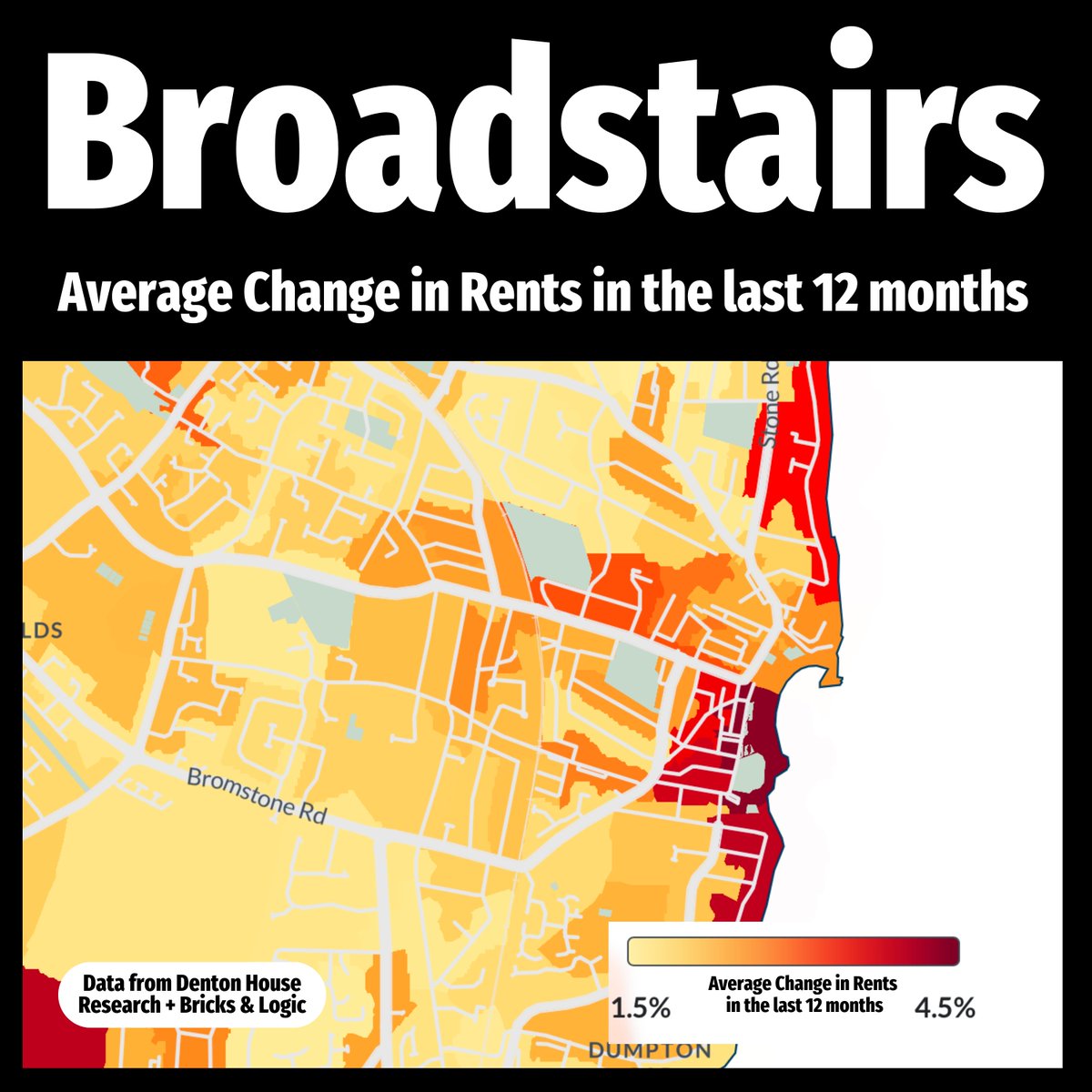 🔥 Heatmaps in our latest #Thanet rental market report show the rising rents in Margate, Broadstairs, and Ramsgate. Get the full picture with Cooke & Co's analysis. Dive in 👉 bit.ly/49GHp3A  #RentalMarket #PropertyInsights