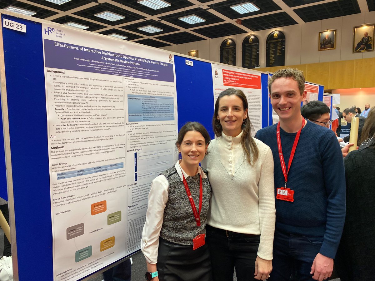 Well done to Med 3 RCSI student Áine Mannion presenting our systematic review protocol. Can interactive dashboards help GPs optimise their prescribing? #RCSIresearchday24 <a href="/RCSI_Irl/">RCSI</a> <a href="/thegpclub_/">The RCSI GP Club</a>