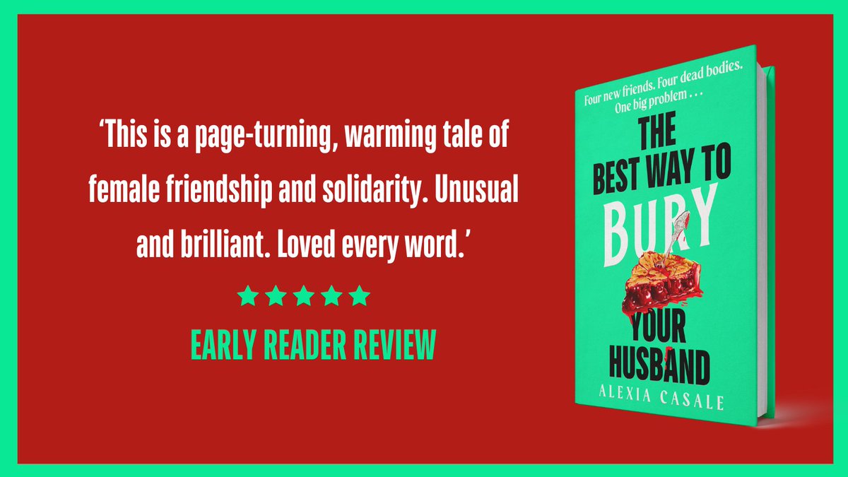 Published next week, #BuryYourHusband has more than 240 four and five star reviews on @NetGalley! 

You can preorder this incredible adult debut here: bit.ly/43N8aQF 🍒