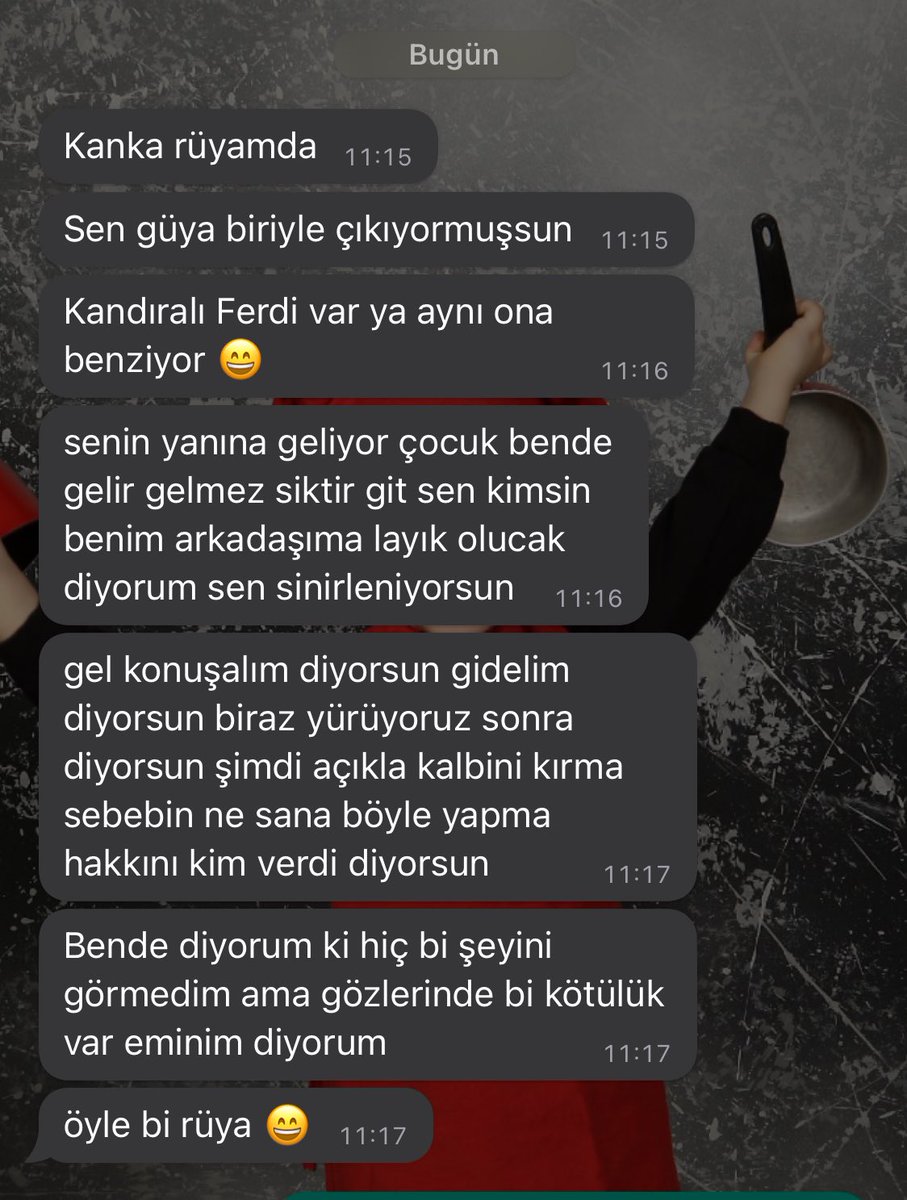Kankamın rüyalarına giriş şeklim ahajakkaks