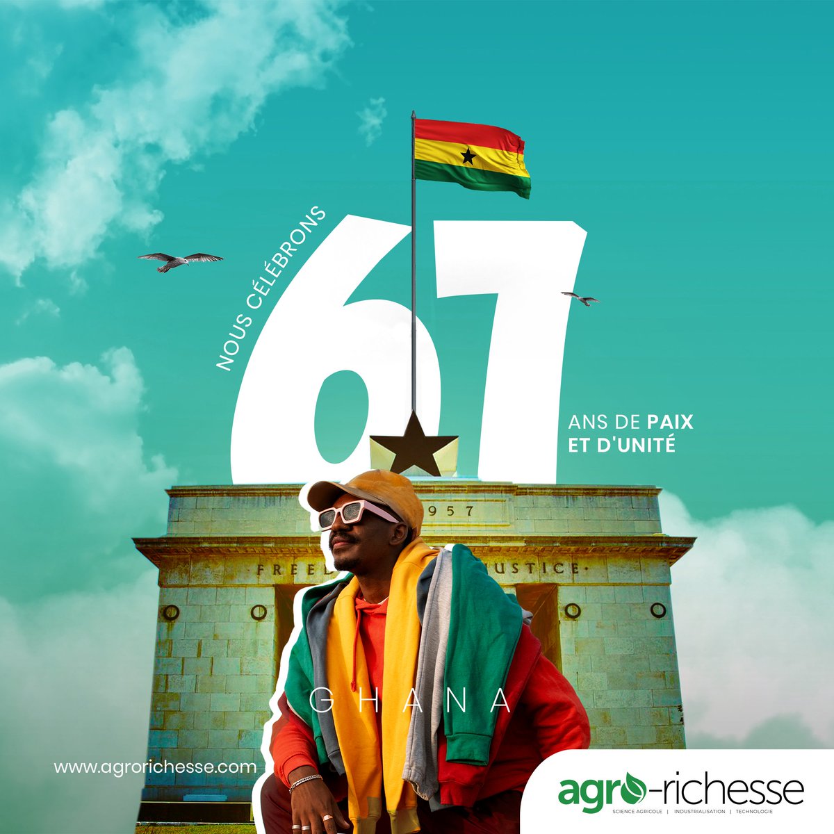 agrorichesse's tweet photo. Joyeux Jour de l'Indépendance Ghana. Avancer avec fierté
# indépendance# joie#fierté# https://t.co/w0ehGZ6H6F