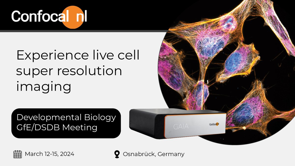 Are you attending the German (GfE) and Dutch (DSDB) Societies for Developmental Biology Meeting? Meet our experts and learn how you can achieve deep cell imaging with minimal phototoxicity and accelerate your research with our 𝑅𝐸scan technology. See you in Osnabrück!