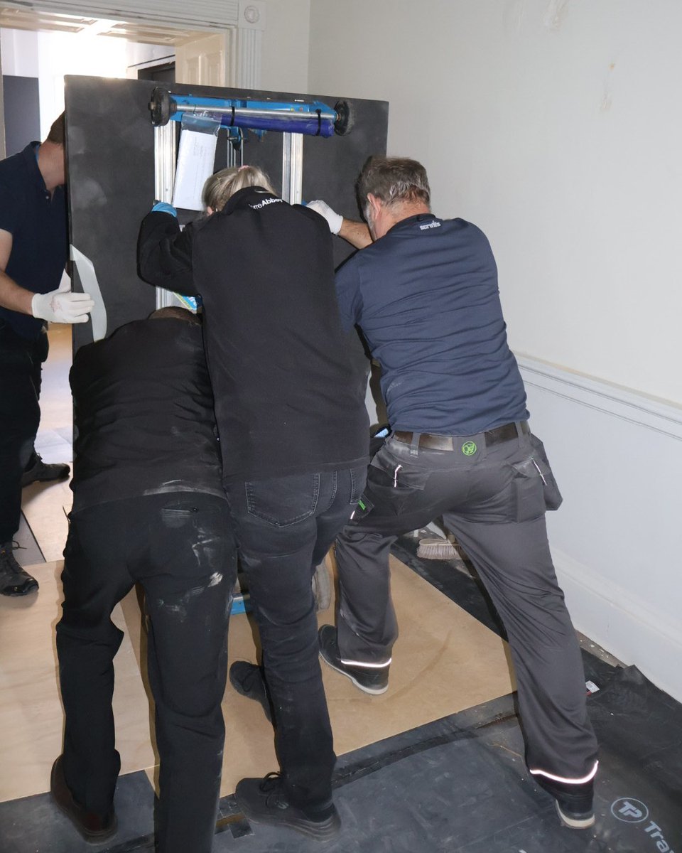 Behind the scenes at Torre Abbey.

In preparation for our Ball Room to be repainted and the floor sanded, our dedicated collections team had to move two very large....and I can confirm… very heavy marble statues to a more suitable location.