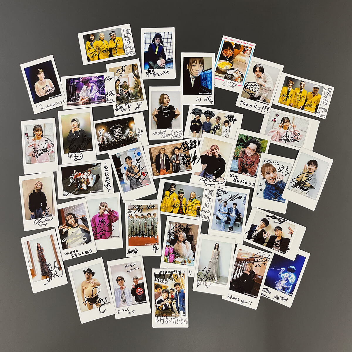 サイン入りチェキについては、なんと総勢54組のチェキをプレゼント