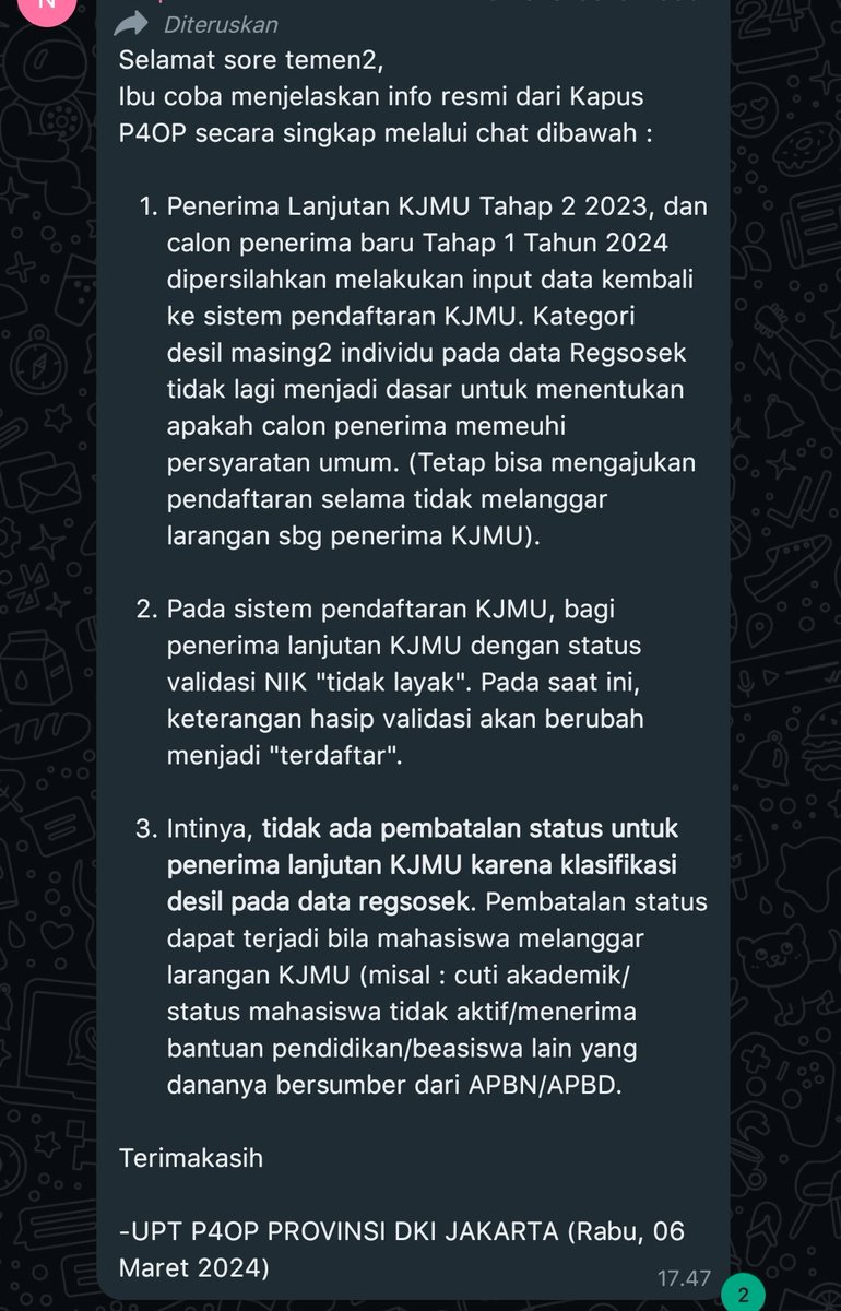 m002305's tweet photo. Informasi terkini lanjutan dari Kasus KJMU, sebuah hasil yang memuaskan tetapi tetap harus di kawal ya teman-teman. Semoga hasil ini bisa mengembalikan semangat kalian untuk berkuliah. Semangat!!✨ https://t.co/tpeUJuEOiG