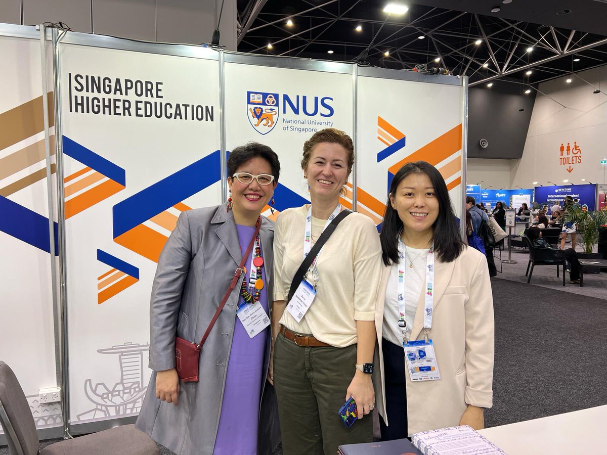 We wrap up another fruitful day of not only meeting valuable partners, but also sharing what NUS is doing in the space of continuing education. Looking forward to day 3 at @apaieofficial!