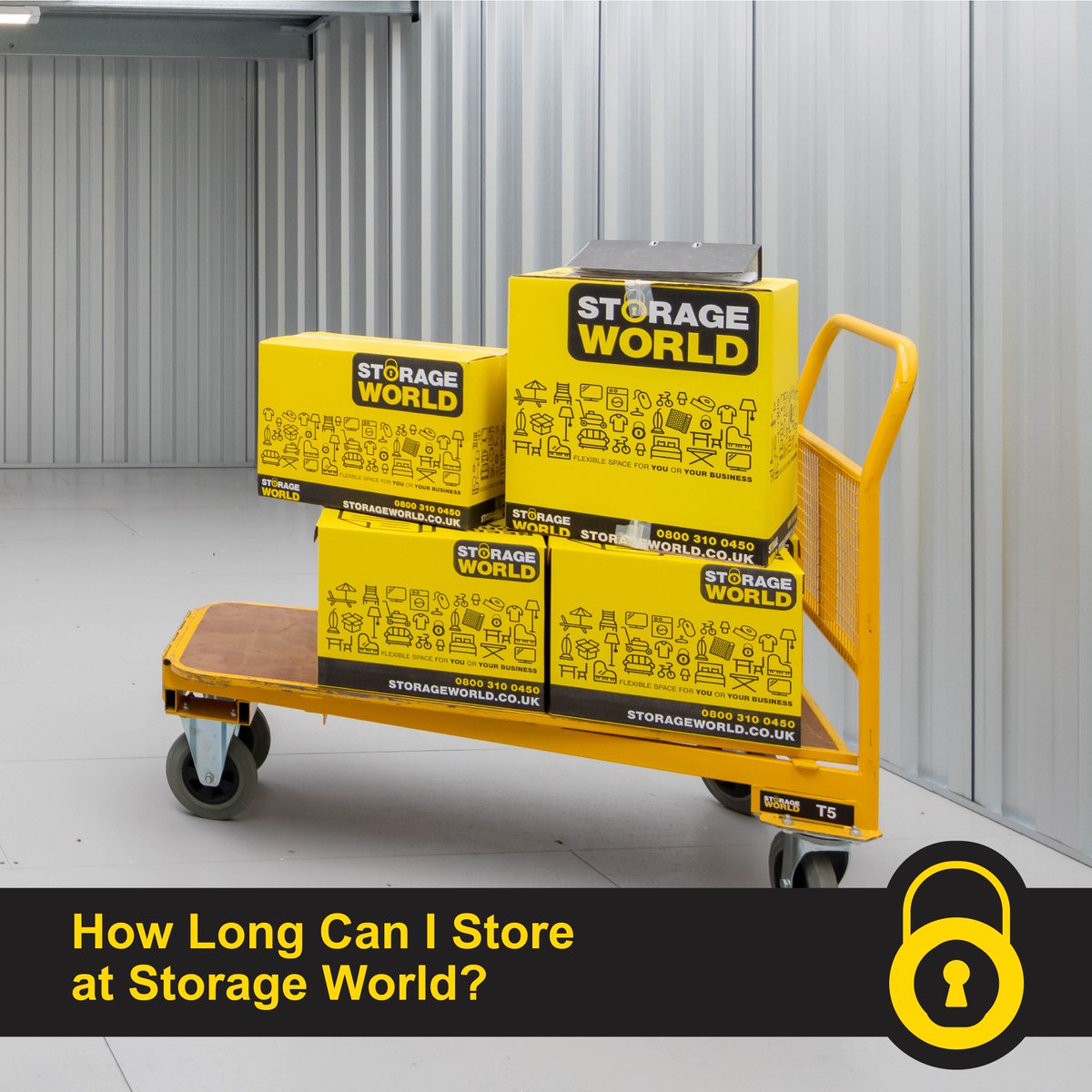 At Storage World, you can #store for as little as one month and as long as you’d like. All we ask is that you provide two weeks’ notice before vacating your #StorageUnit.

Get a quote for your unit now! bit.ly/3IpVExH